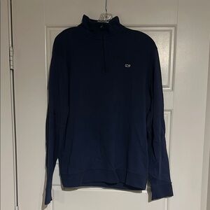Medium Navy Vineyard Vines Cotton Quarterzip